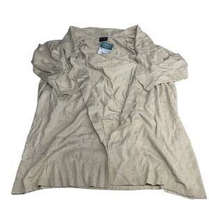 Abbott Elementary Long Sleeve Duster Oatmeal Heather Size L New